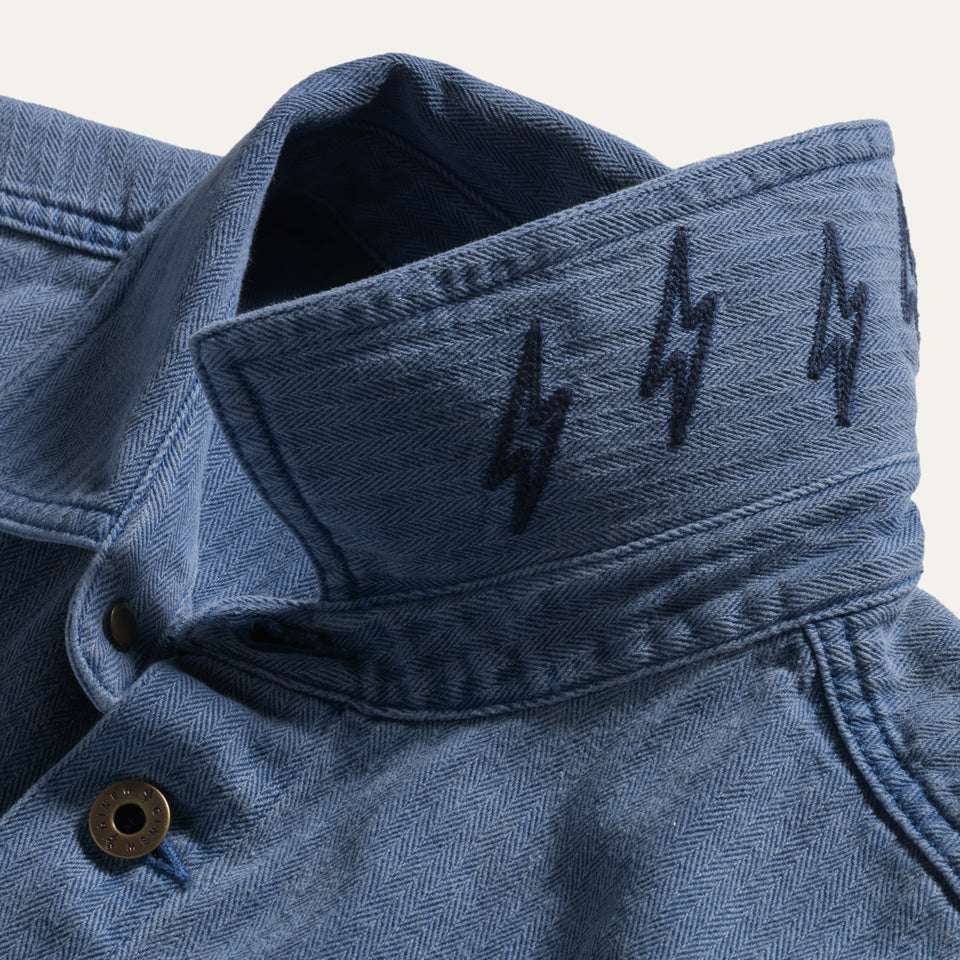 Made in USA stripe button down shirt by Ginew