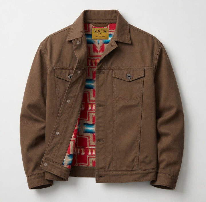 Milton Rider Coat Brush Brown / Harding Red